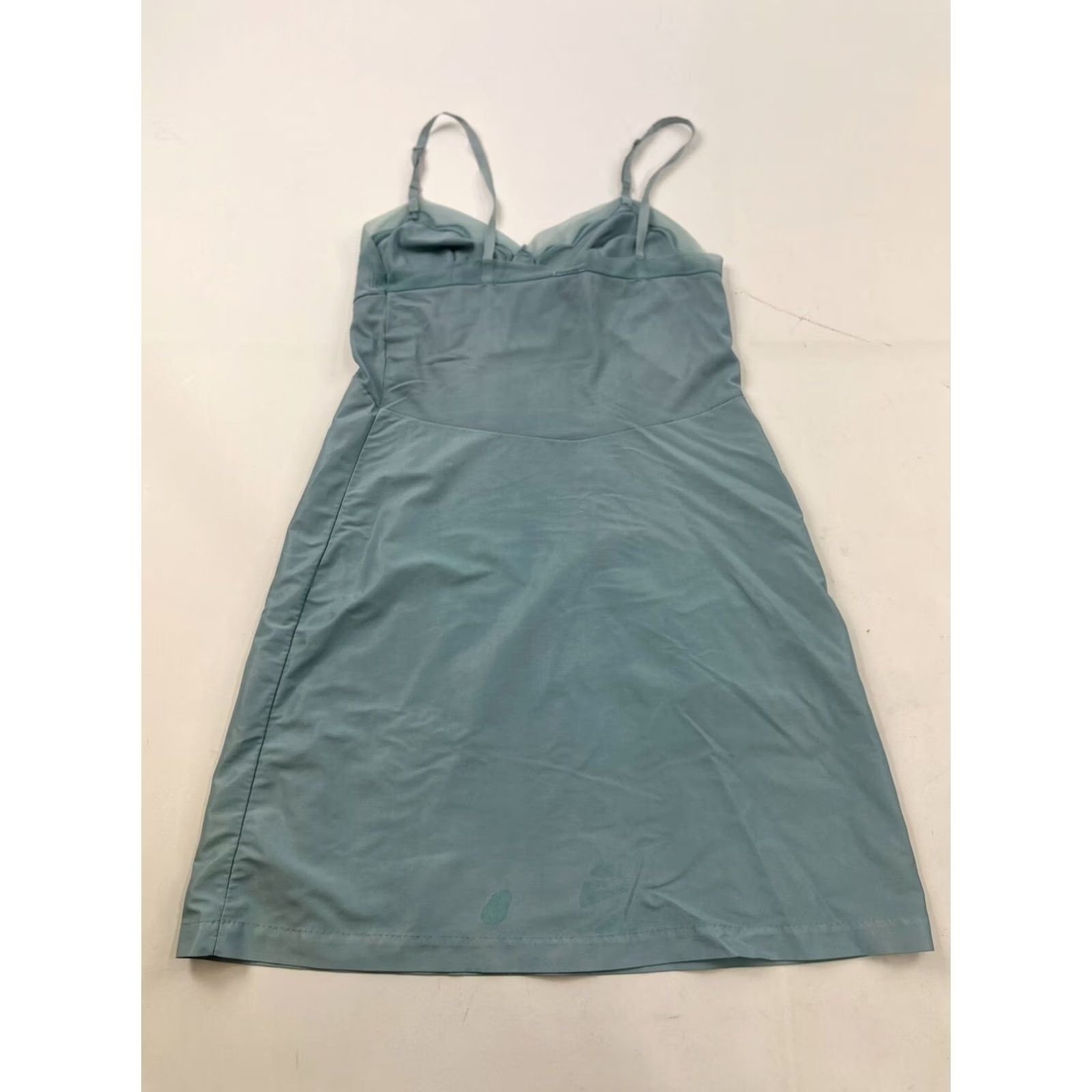Vintage VINTAGE Glam Garb Slip Dress Womens M Blue 1980s Feminine Glam Rock Flaws Size M / US 6-8 / IT 42-44 - 2 Thumbnail