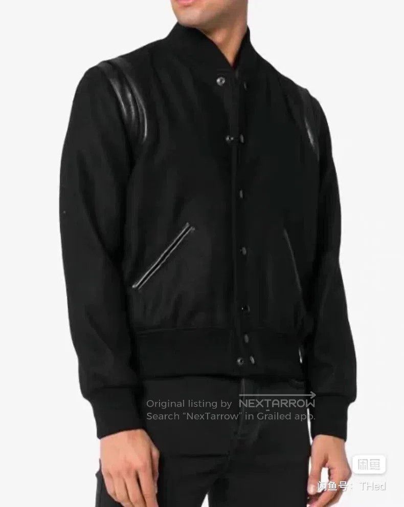 Saint Laurent Paris Saint Laurent Paris Black Samurai Wool and Leather Basebal Size US L / EU 52-54 / 3 - 8 Thumbnail
