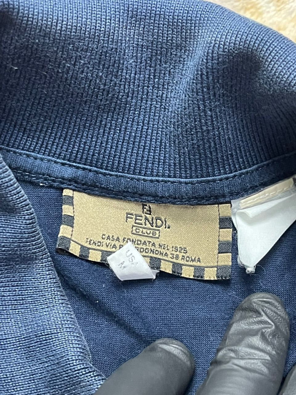 Fendi Fendi Navy Blue Polo Shirt Size US M / EU 48-50 / 2 - 5 Thumbnail