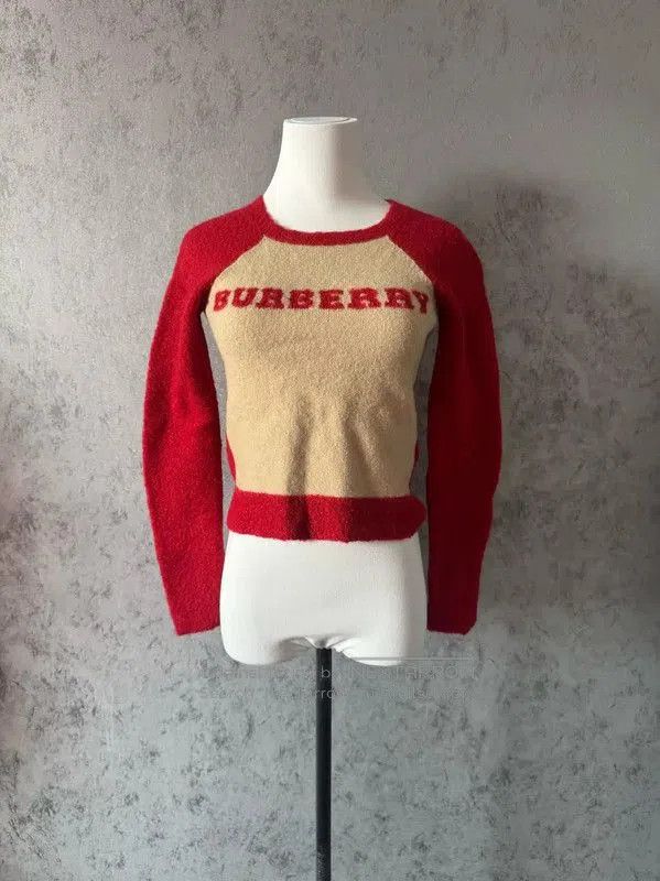 Burberry Burberry Color-Block Wool Long Sleeve Sweater. Size S / US 4 / IT 40 - 2 Thumbnail