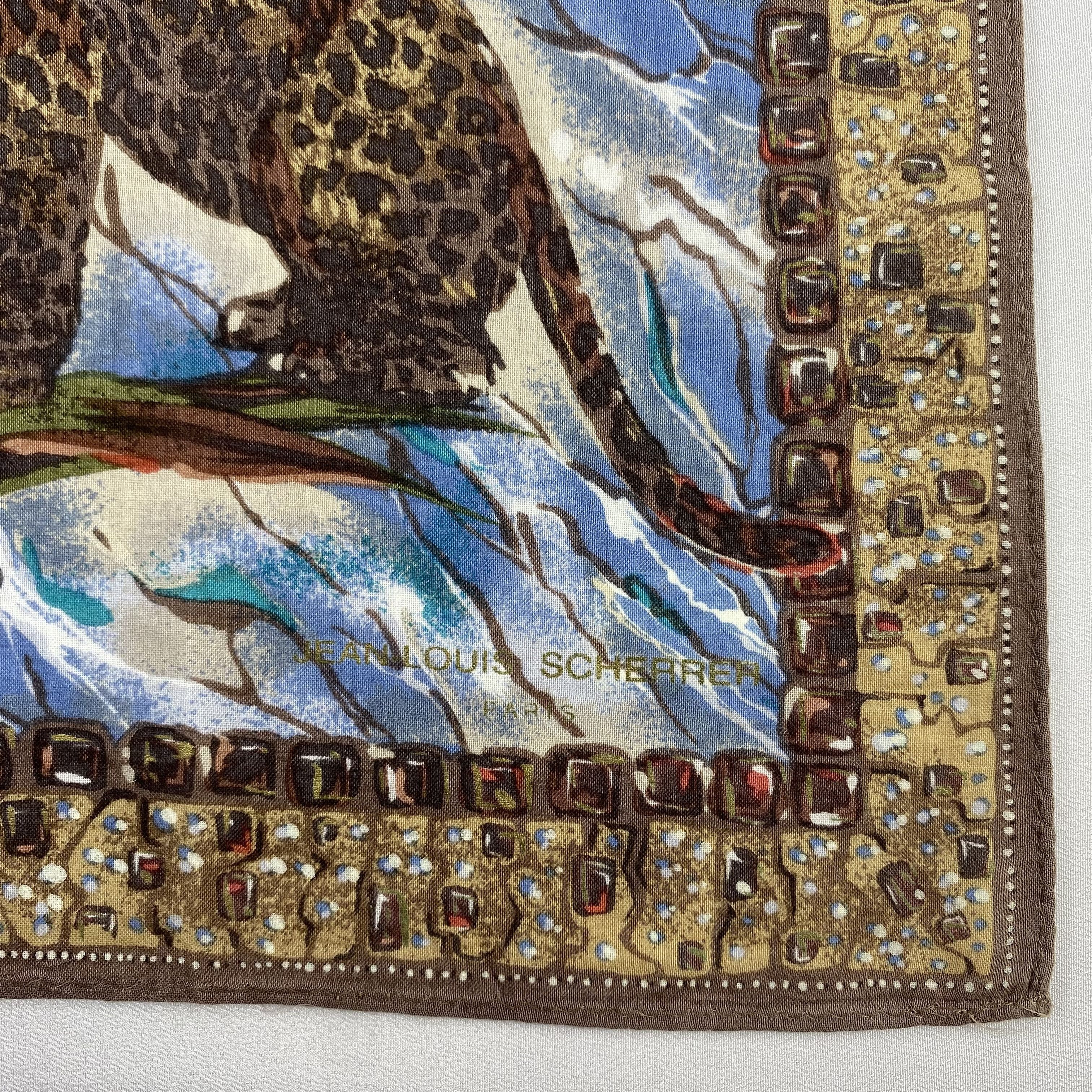Jean-Louis Scherrer × Vintage Jean Louis Scherrer Bandana/ Handkerchief / Neckerchief-P633 Size ONE SIZE - 3 Thumbnail