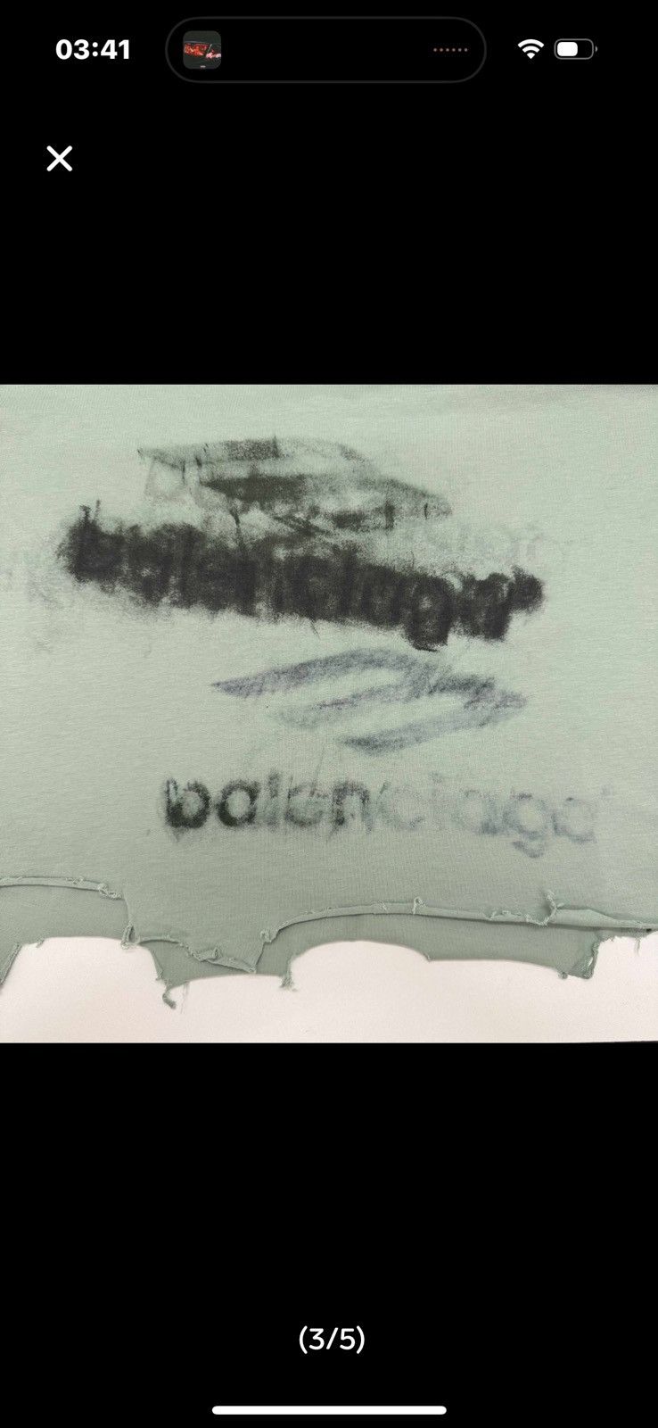 Balenciaga Balenciaga croped logo tee( Size US M / EU 48-50 / 2 - 3 Thumbnail