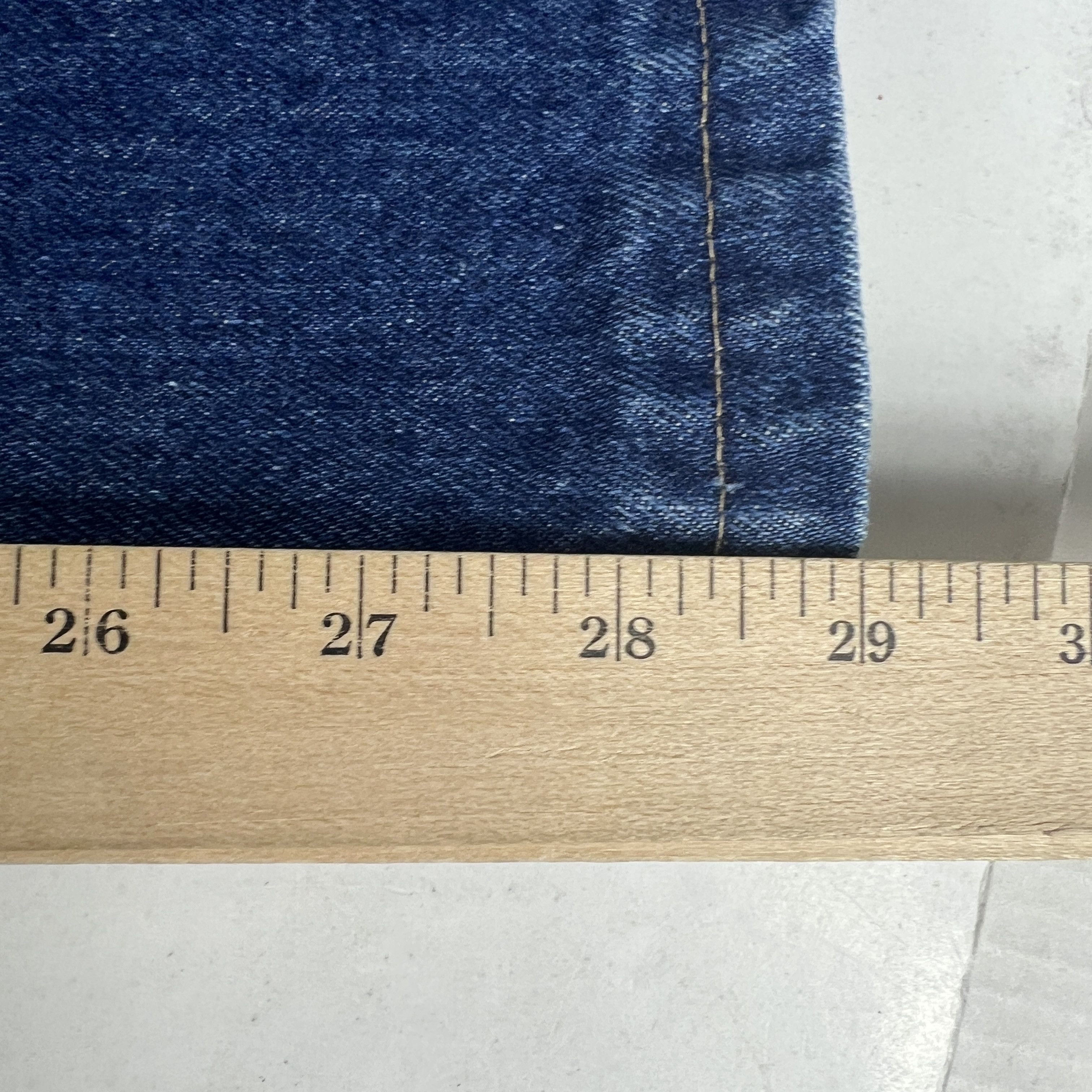 Calvin Klein VTG 80s Calvin Klein Jeans High Rise Straight Blue Denim Size 28" / US 6 / IT 42 - 20 Thumbnail