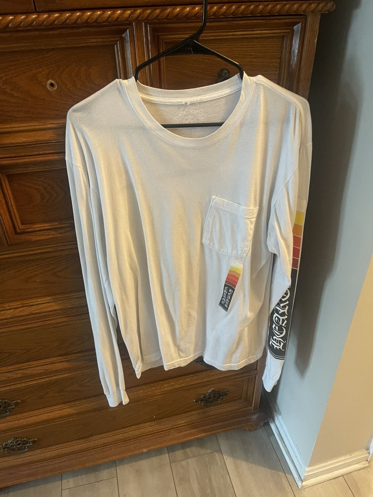 Chrome Hearts “Boost” Long Sleeve Tee – White – Size L