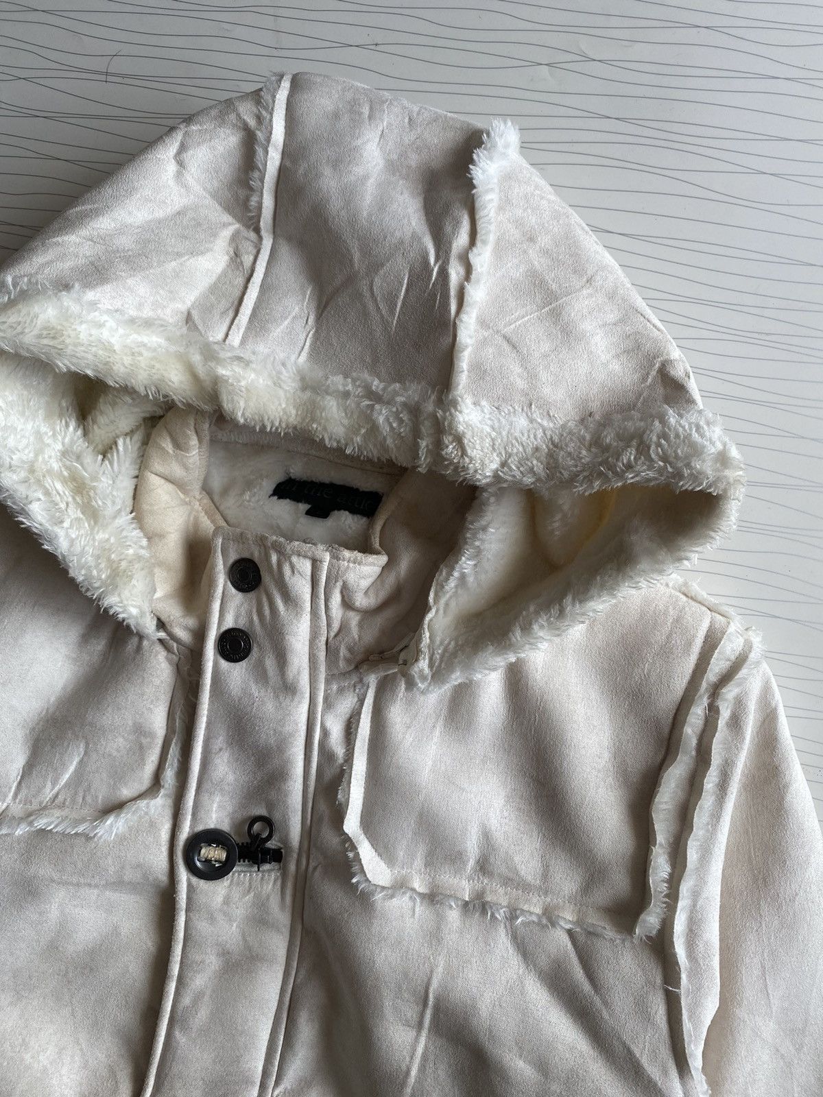 In The Attic IN THE ATTIC Japan Shearling Trench Coat Hoodie Size US L / EU 52-54 / 3 - 7 Thumbnail