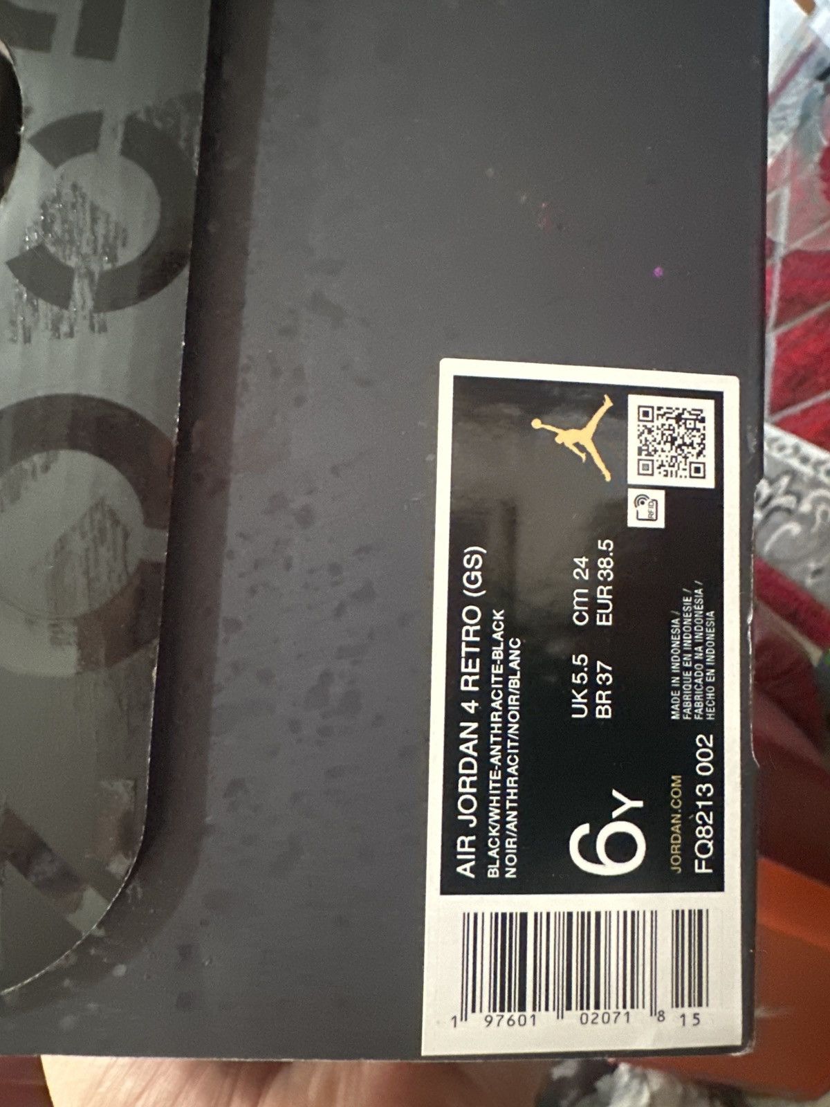 Nike Jordan 4’s Fear Size US 6 / EU 39 - 7 Thumbnail