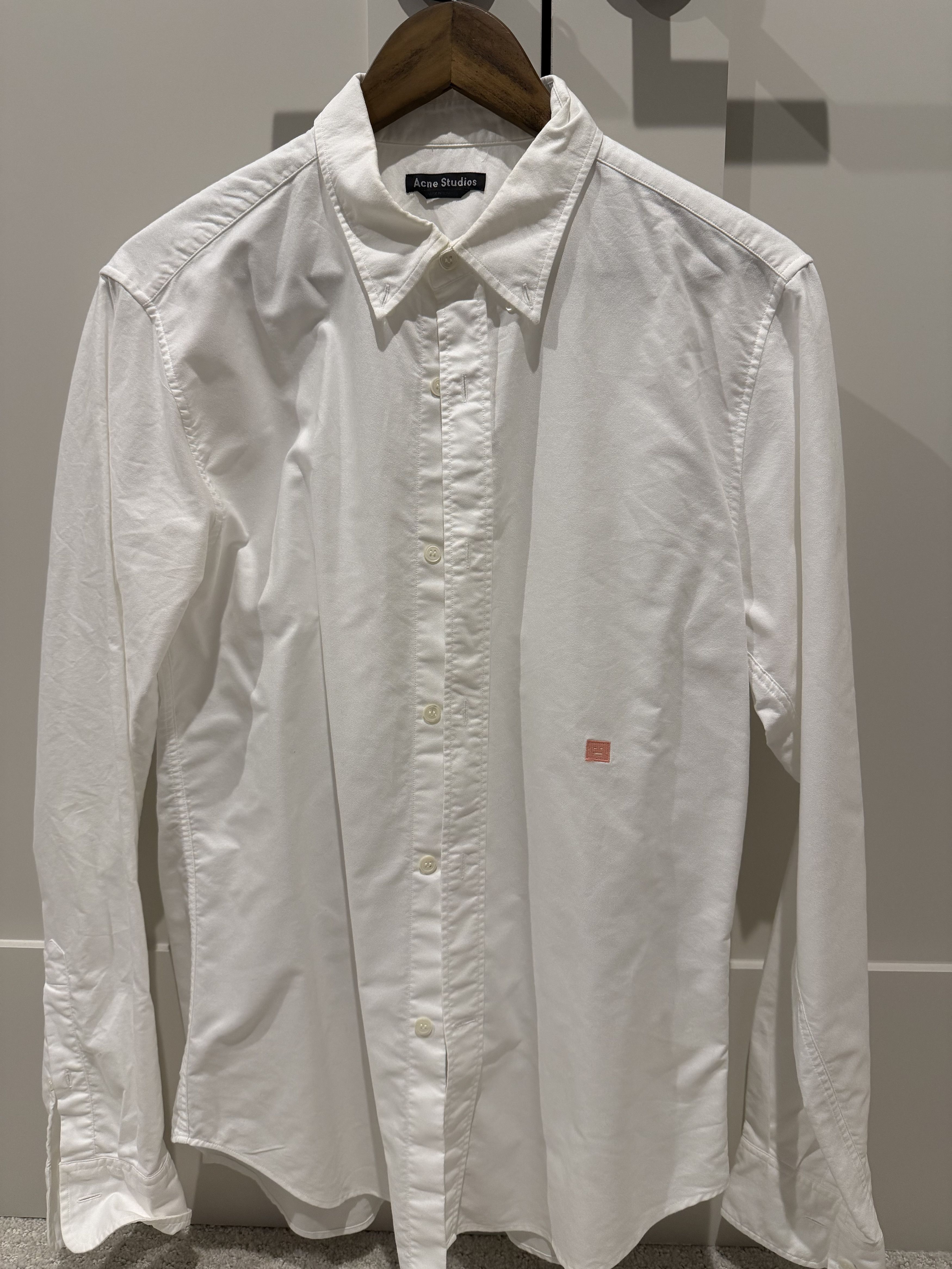 Acne Studios Acne Ohio Face Oxfort Shirt Size US M / EU 48-50 / 2 - 1 Thumbnail