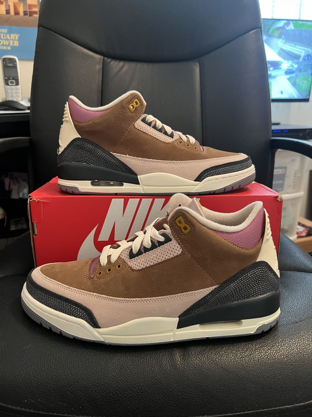 image of Air Jordan 3 Retro Se ‘Winterized’ Shoes in Brown, Men's (Size 10)