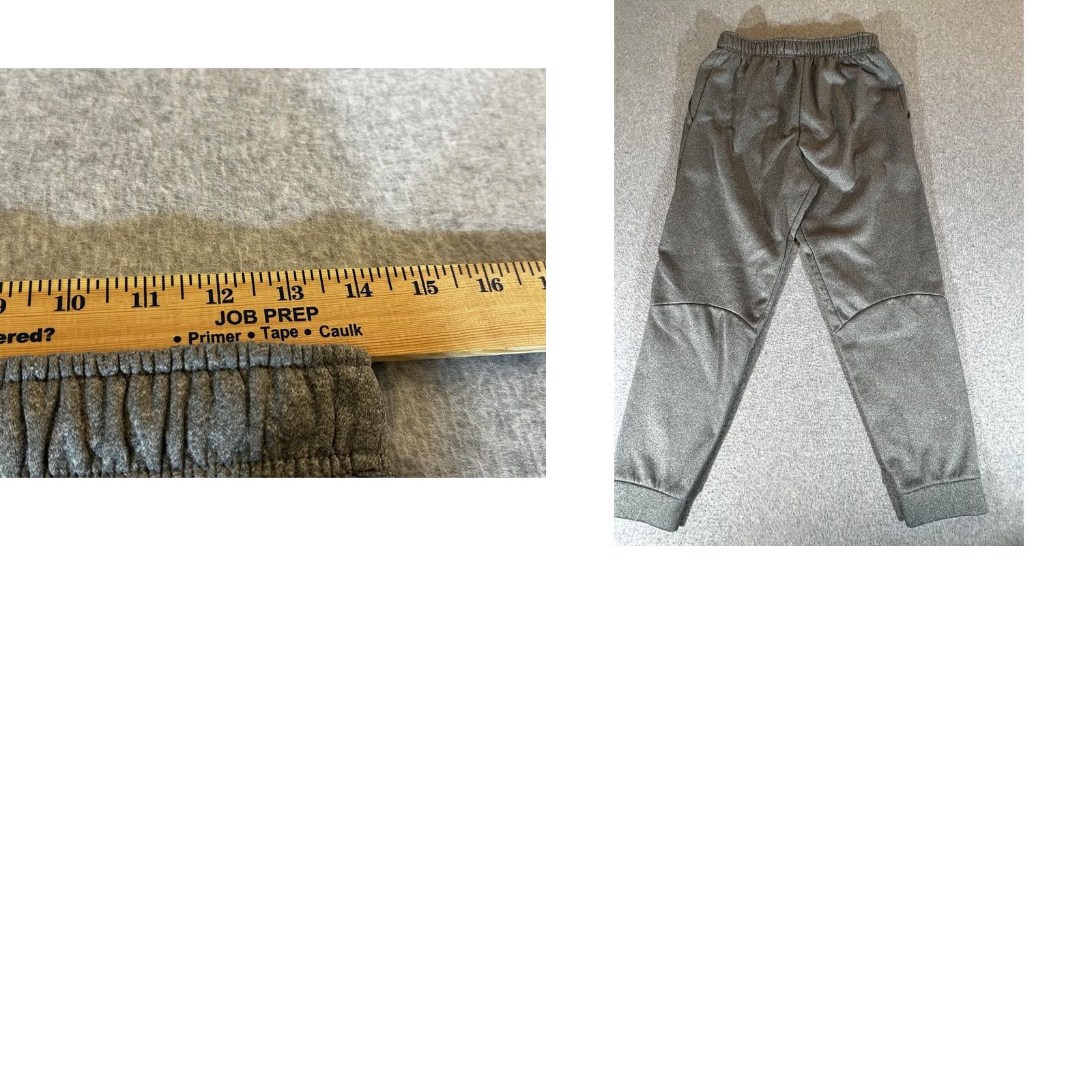 Nike Nike Dri-FIT Mens Pants M Gray Fleece Jogger Athletic Training Wide 28in Inseam Adjustable Waist CD Size US 31 - 9 Thumbnail