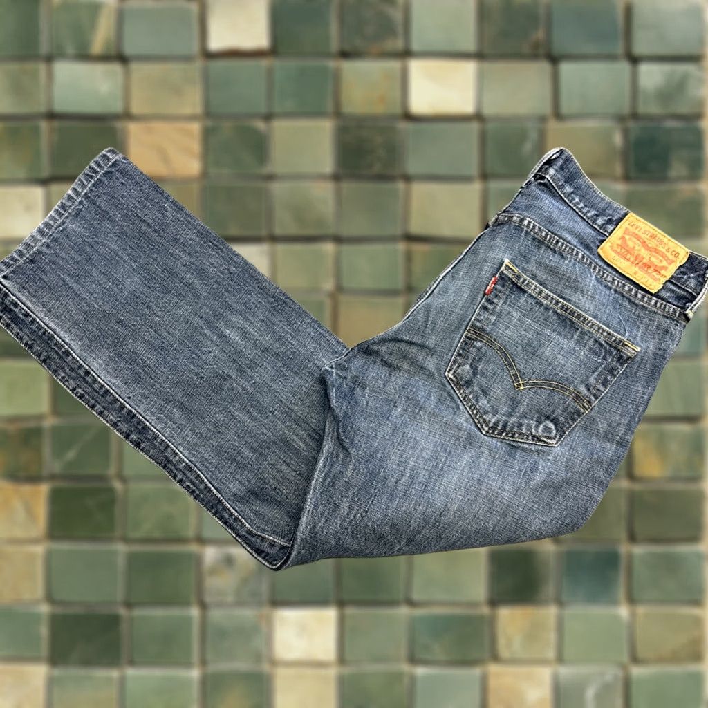 Levi's Levi's 501 Straight Leg Denim Jeans Men's 36x34 Button Fly Levi Strauss Pants Jeans Regular Blue Cowboy USA Western 501 Series Mens Size US 36 / EU 52 - 1 Thumbnail