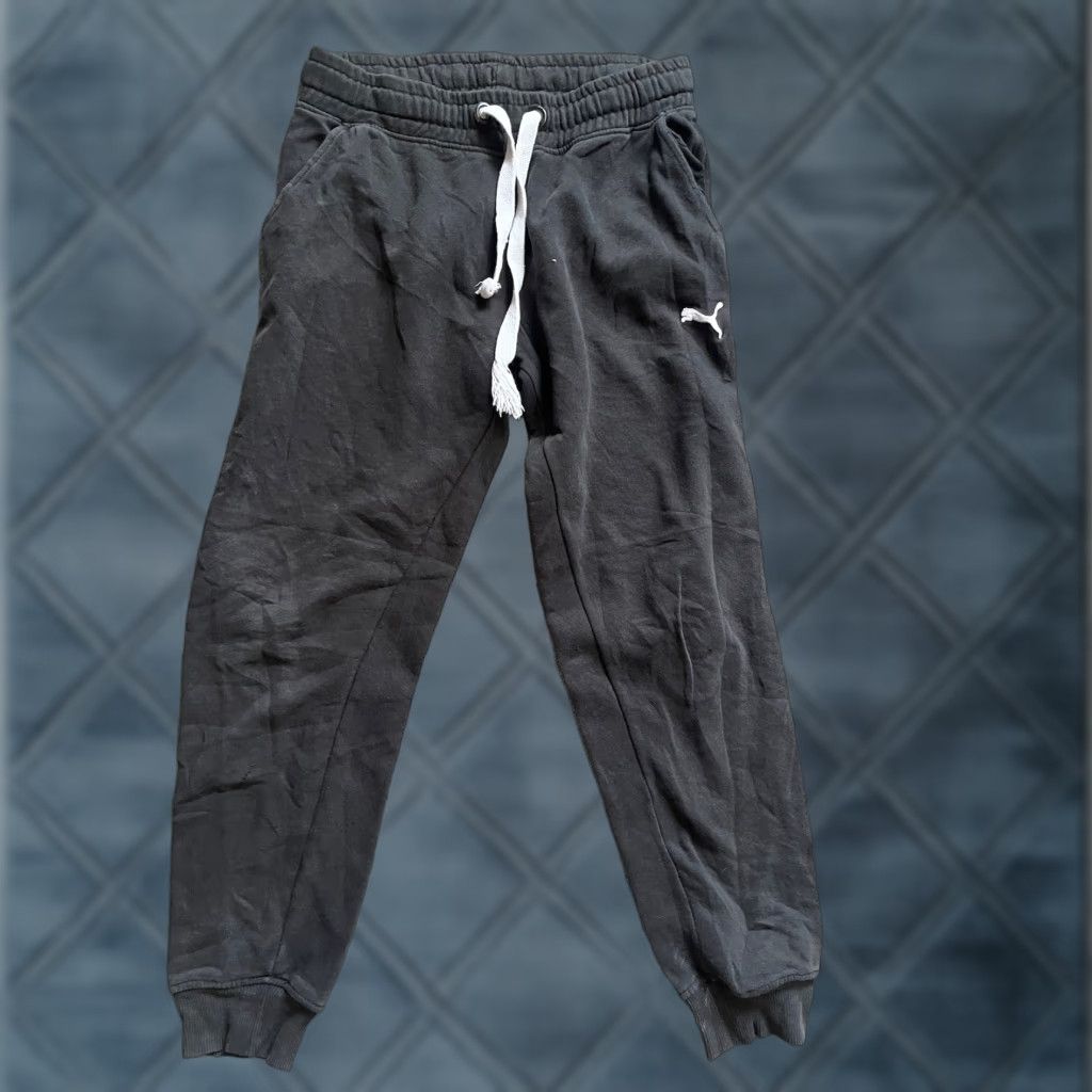 Puma Puma Sweatpants Mens Small Black Straight Leg Pockets Drawstring Jogger Size US 29 - 1 Thumbnail