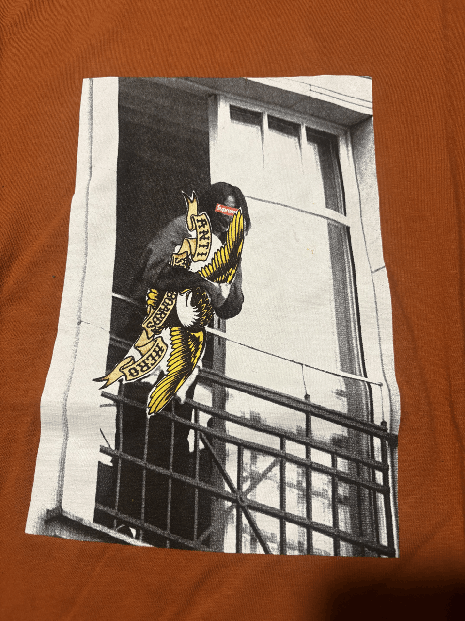 Antihero × Supreme Supreme Antihero Balcony Tee Rust Size US L / EU 52-54 / 3 - 2 Thumbnail