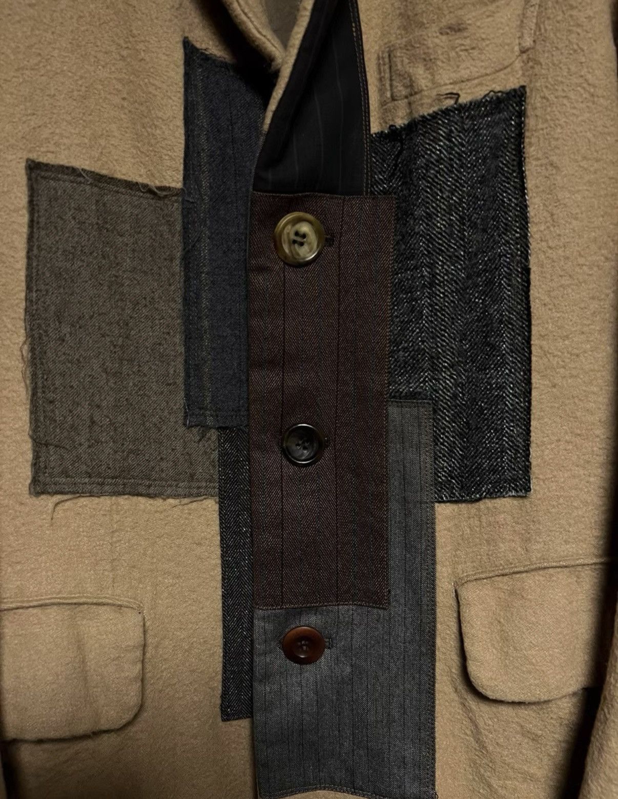 Junya Watanabe Junya Watanabe 13FW Runway Wool Panel Coat Size US M / EU 48-50 / 2 - 3 Thumbnail