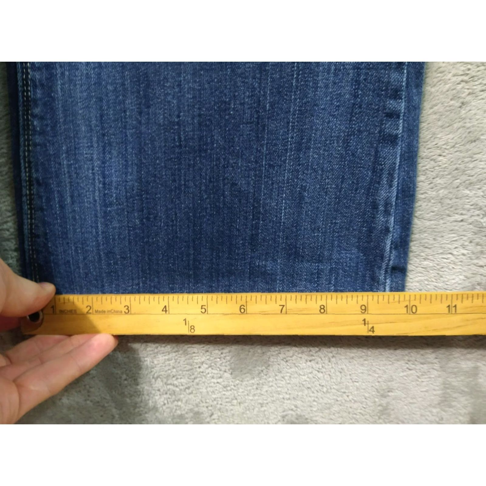 Vintage American Eagle Jeans Women 14 Blue Denim Artist Flare Dark Wash Mid Rise Boho Womens 14 Blue Denim Flared Jeans Size 36" / US 14 / IT 50 - 6 Thumbnail