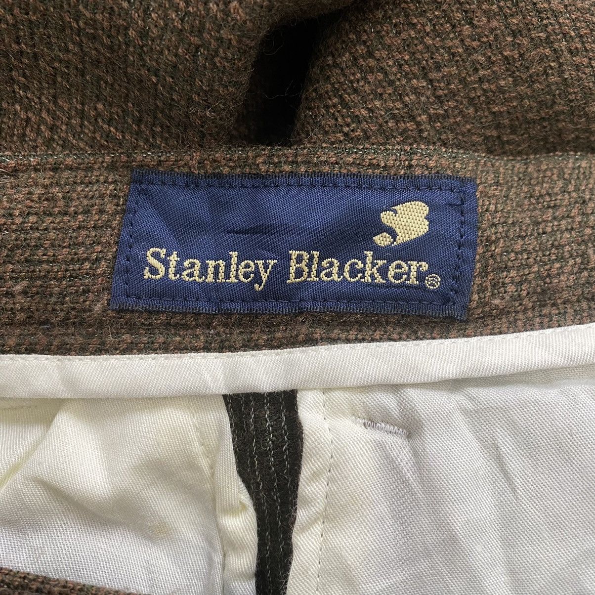 Stanley Blacker × Vintage Vintage STANLEY BLACKER Straight Cut Brown Casual Trousers Size US 34 / EU 50 - 5 Thumbnail