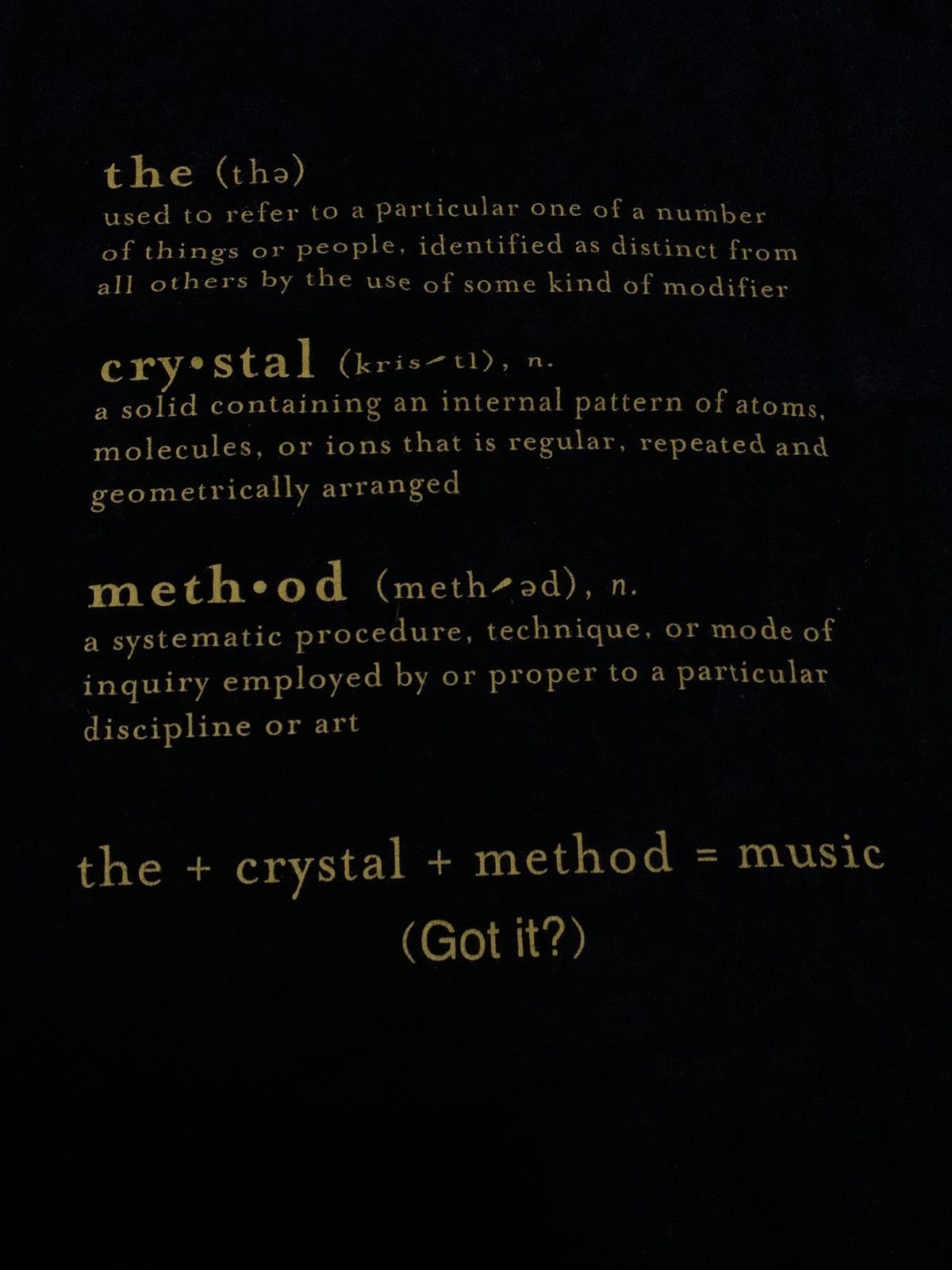 Band Tees Rare The Crystal Method (Got Meth?) tshirt Size US M / EU 48-50 / 2 - 4 Thumbnail