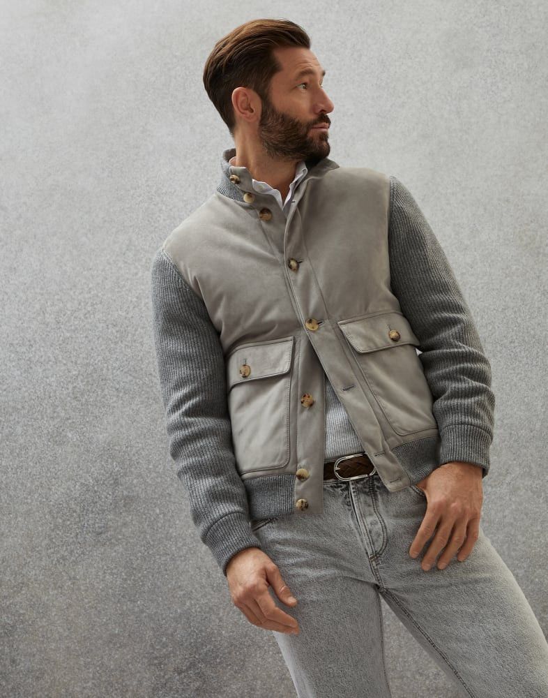 Brunello Cucinelli Jacket in Grey Size US M / EU 48-50 / 2 - 1 Thumbnail