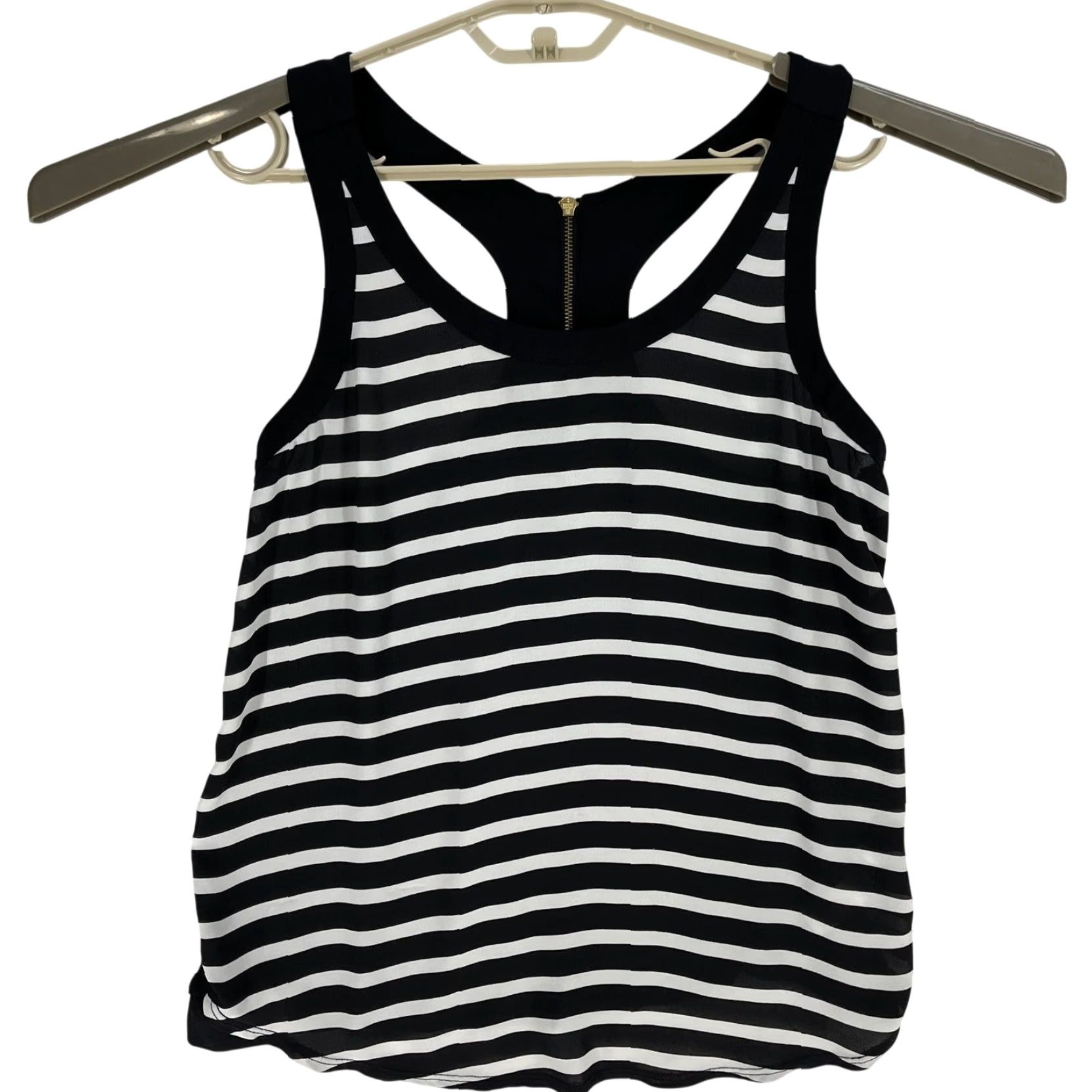Express Express Tank Top Women S Black White Striped Minimalist Casual Summer Size S / US 4 / IT 40 - 2 Thumbnail