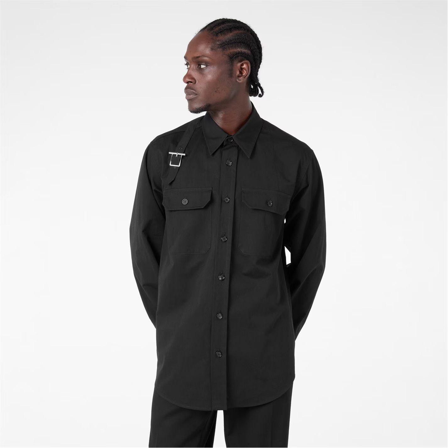 Alexander McQueen o1g2r1mq0326 Overshirt in Black Size US M / EU 48-50 / 2 - 3 Thumbnail