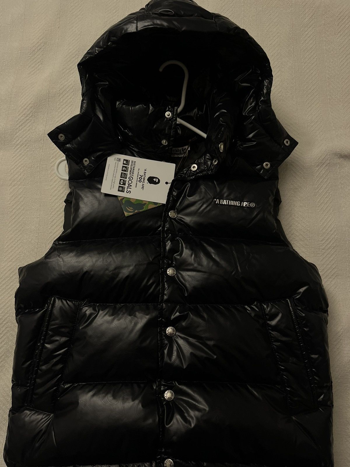 Bape Bape Line Camo Debossed Nylon Down Vest Size US S / EU 44-46 / 1 - 1 Thumbnail