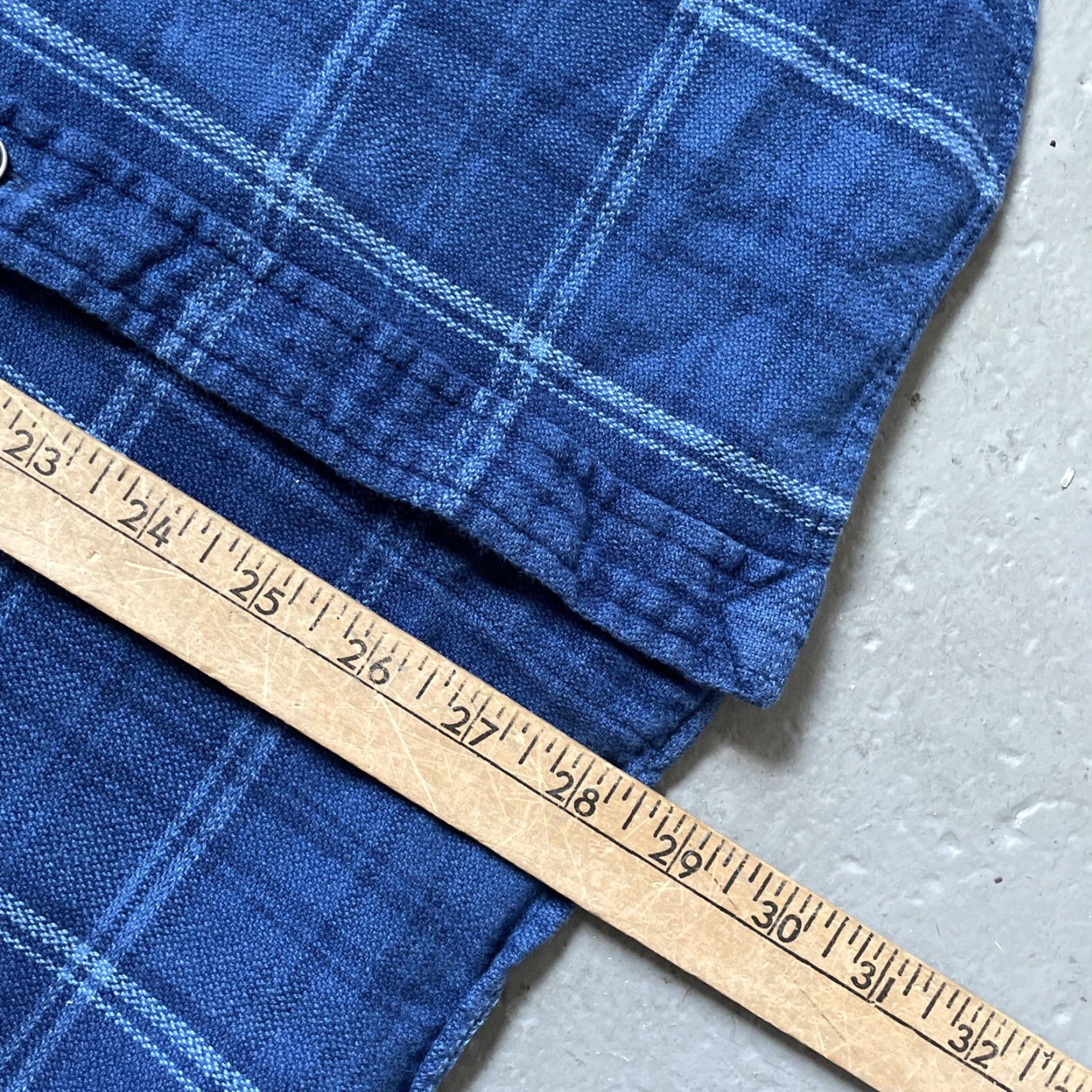 Polo Ralph Lauren Polo Ralph Lauren Flannel Indigo Check Work Shirt Elbow Patchwork Men’s M Shirt Size US M / EU 48-50 / 2 - 5 Thumbnail