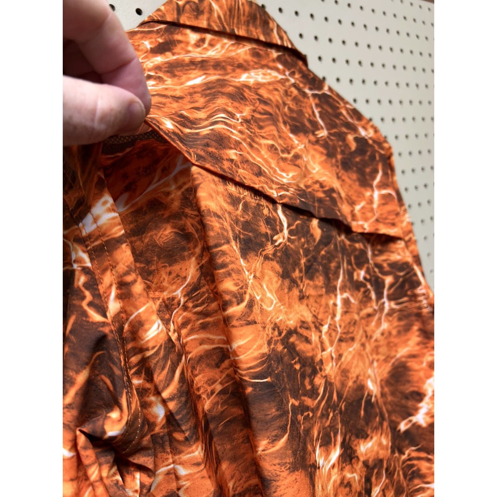 Vintage Mossy Oak Elements Fire Pattern Mens Orange Long Sleeve Shirt M Hunt Shirt Size US M / EU 48-50 / 2 - 4 Thumbnail