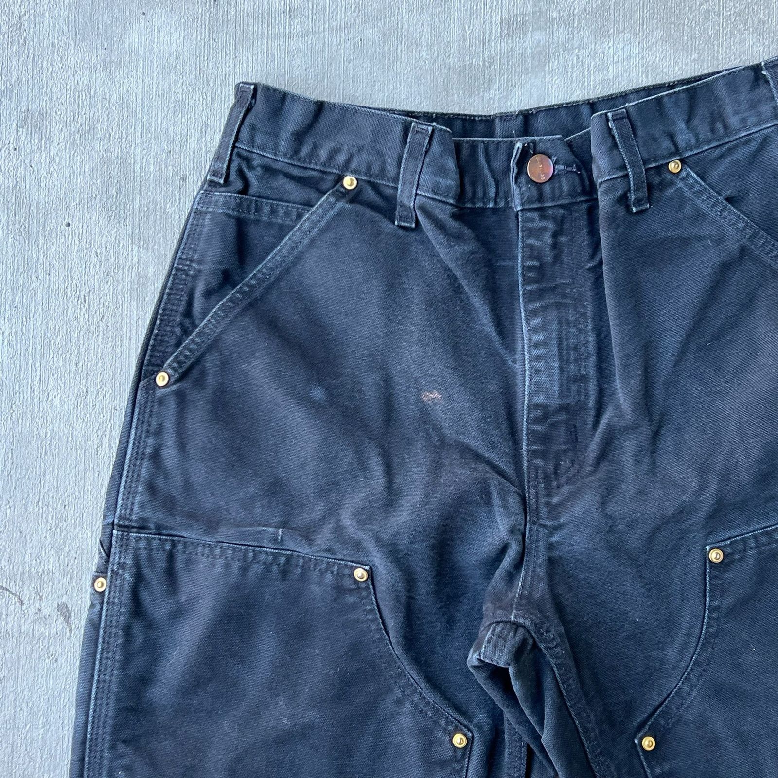 Carhartt × Vintage Carhartt black double knee work wear carpenter pants Size US 28 / EU 44 - 3 Thumbnail