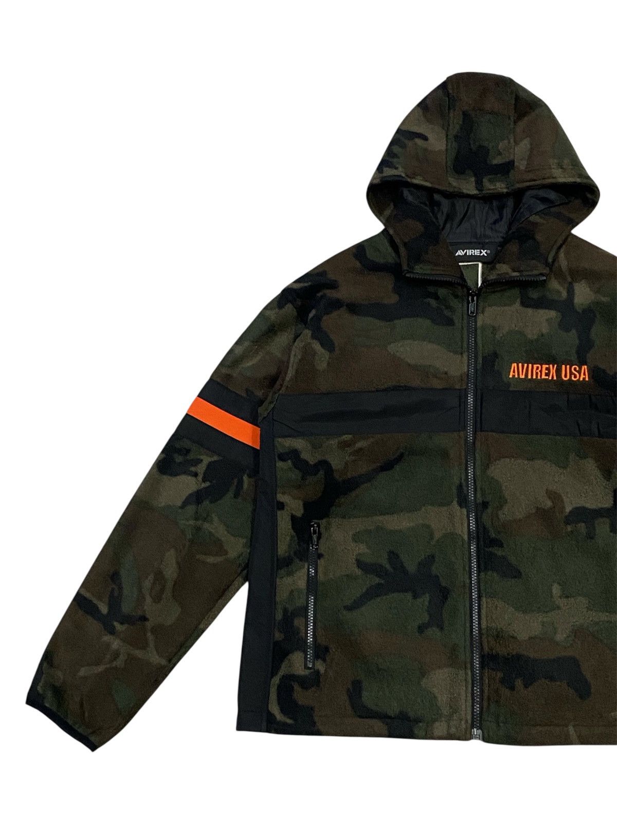 Avirex Avirex Camo Big Logo Fleece Zipper Hoodie Jacket Size US M / EU 48-50 / 2 - 8 Thumbnail