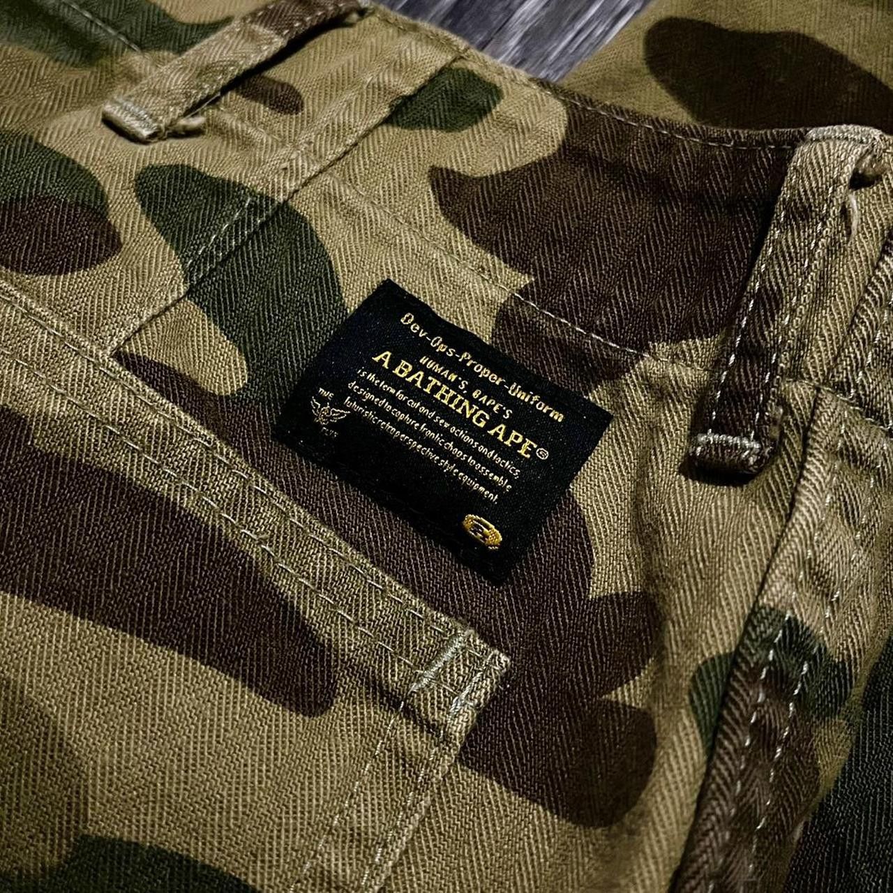 Bape [Avg. Resell: $275] A Bathing Ape (BAPE) Olive Camo Pants Size US 30 / EU 46 - 3 Thumbnail