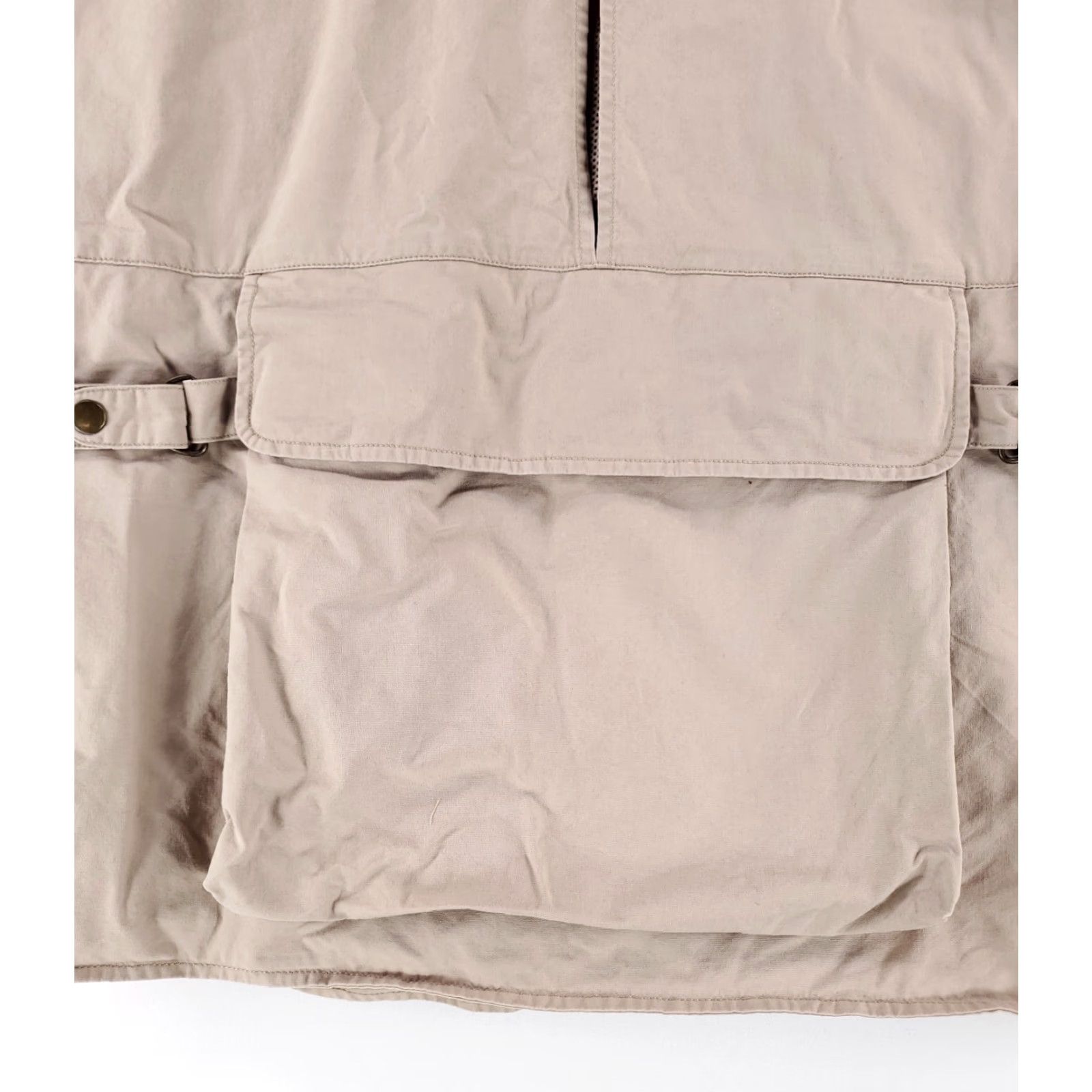 Vintage Woolrich Jacket Mens L Beige Full Zip Fishing Hunting Cargo Utility Game Pouch Vest Size US L / EU 52-54 / 3 - 4 Thumbnail