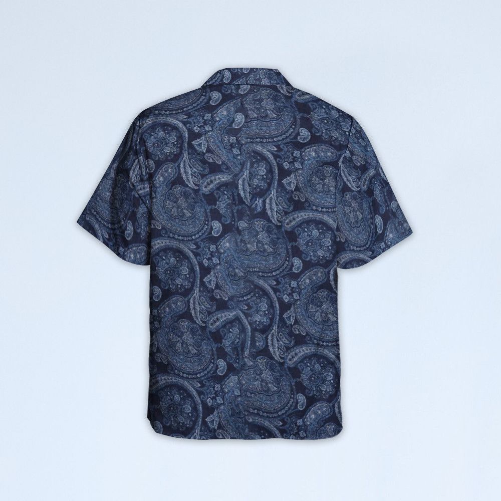 Designer Paisley-Print Shirt – Timeless Elegance with a Bohemian Edge Size US L / EU 52-54 / 3 - 3 Thumbnail