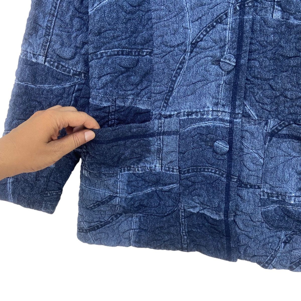 Japanese Brand Hitoshi Tamura Japanese Traditional Pleated Kogin Indigo Size S / US 4 / IT 40 - 8 Thumbnail