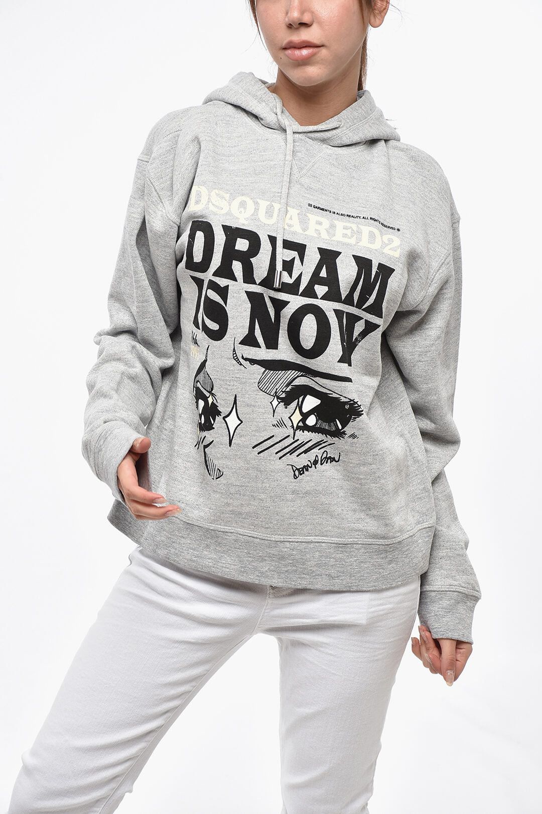 Dsquared2 Cotton Fleece Hoodie COOL FIT with Print Size XS / US 0-2 / IT 36-38 - 1 Thumbnail