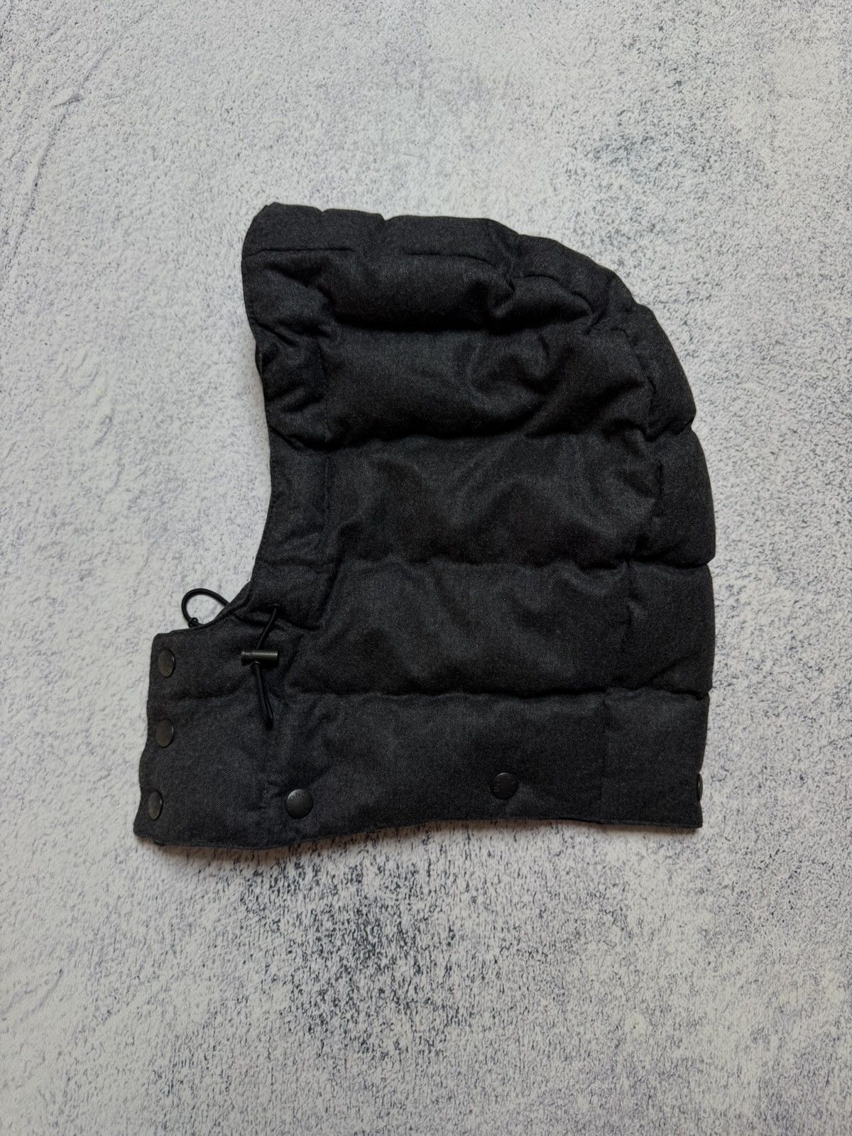 Moncler Moncler Balaclava Hat( Hood) One Size Gray Wool/Down Size ONE SIZE - 9 Thumbnail