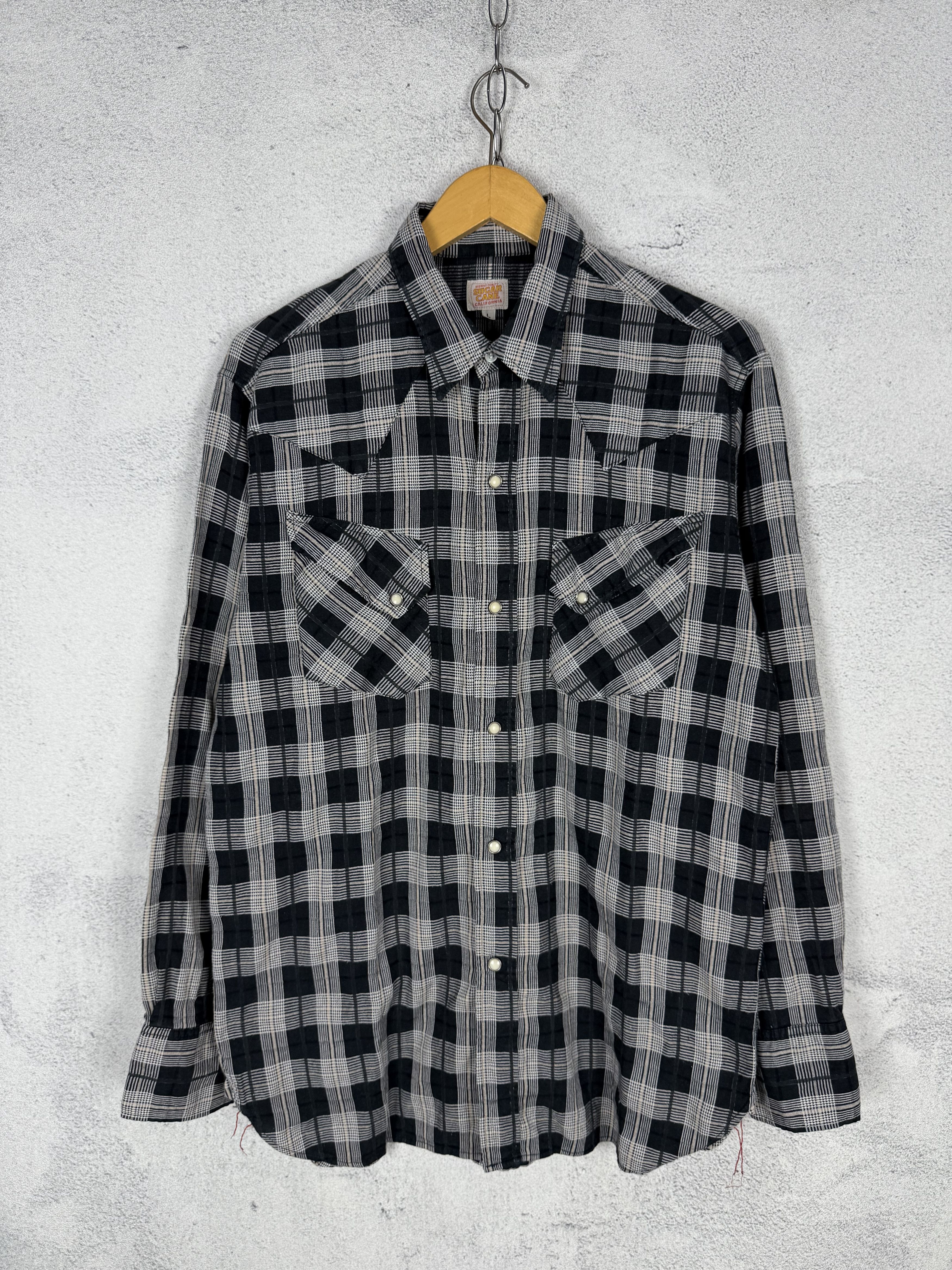 Sugar Cane Vintage Sugar Cane Western Plaid Shirt Size US L / EU 52-54 / 3 - 2 Thumbnail