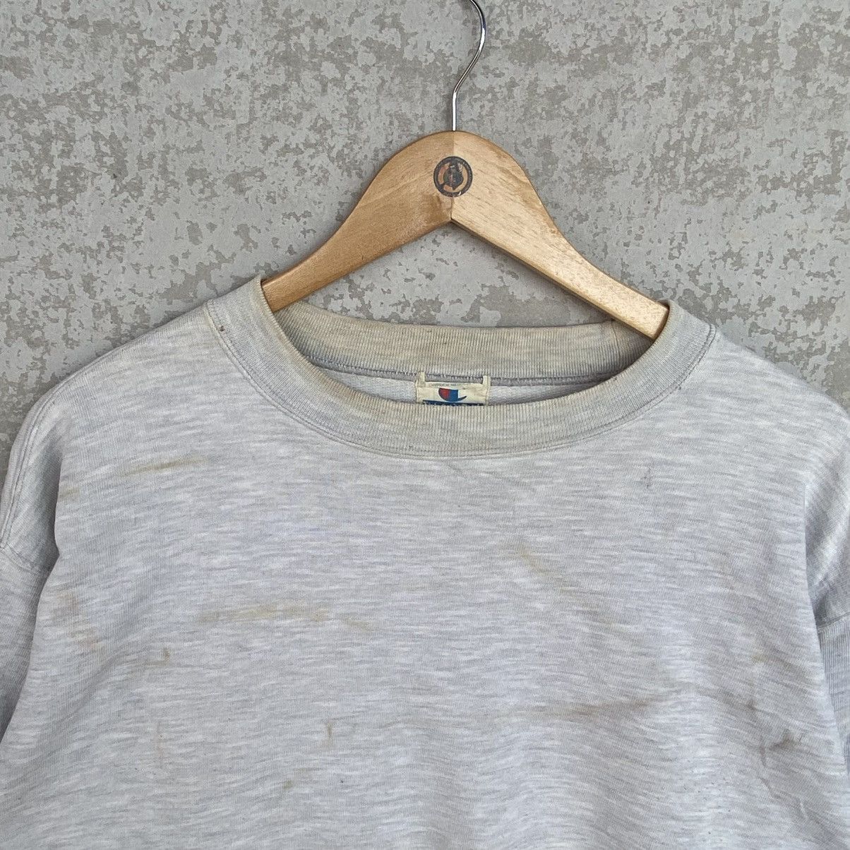Other Vintage Champion Embroidered Crewneck Sweatshirt Gray Size US L / EU 52-54 / 3 - 4 Thumbnail