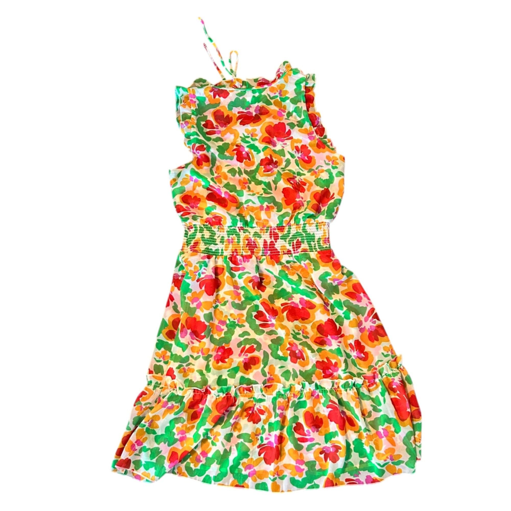 Other Cabi Painterly Watercolor Floral Whimsical Ruffle Midi Dress Size S / US 4 / IT 40 - 5 Thumbnail