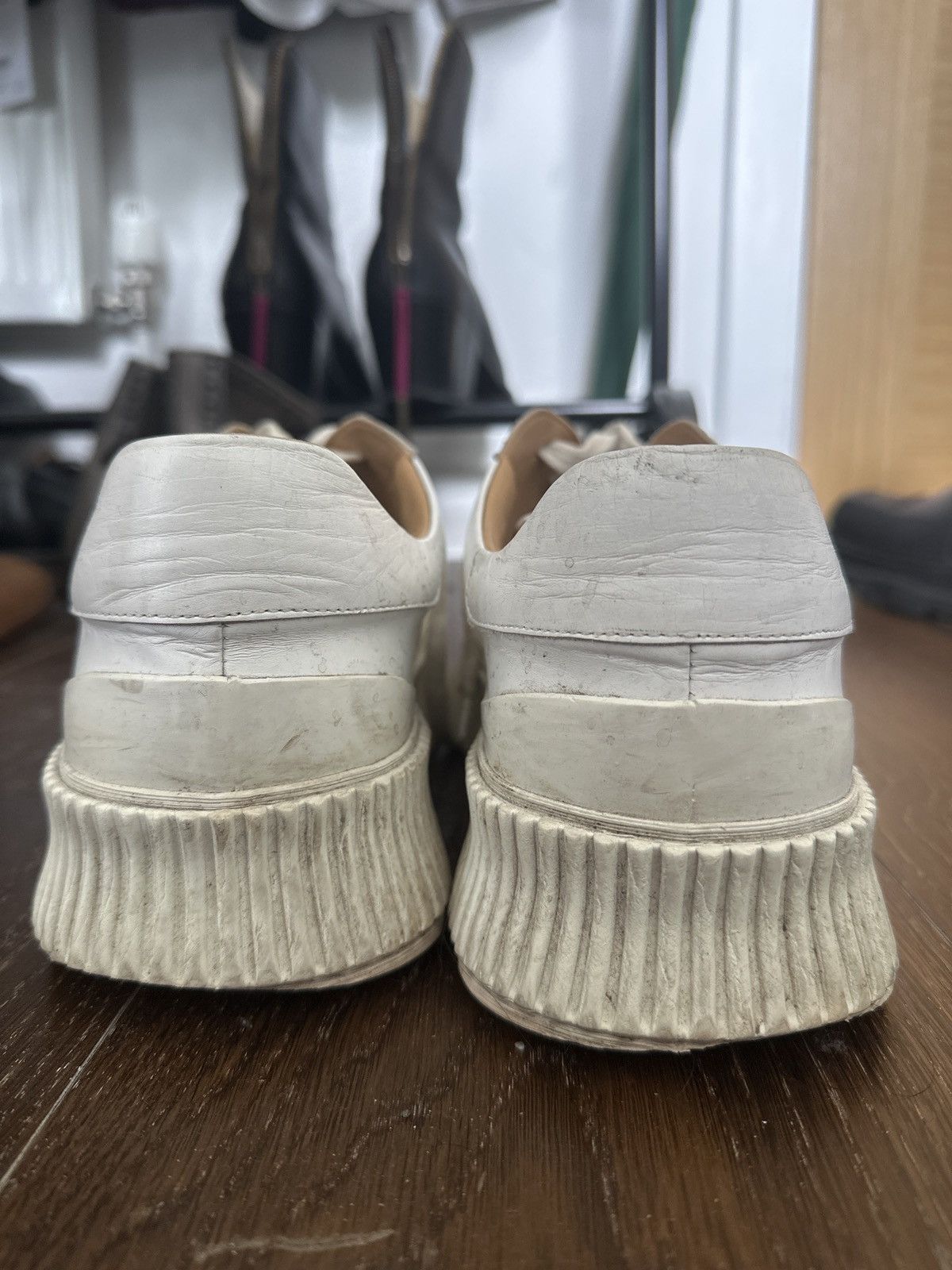 Jil Sander Jil sander Leather sneakers Vulcanized Rubber Sole Shoes Size US 11 / EU 44 - 6 Thumbnail