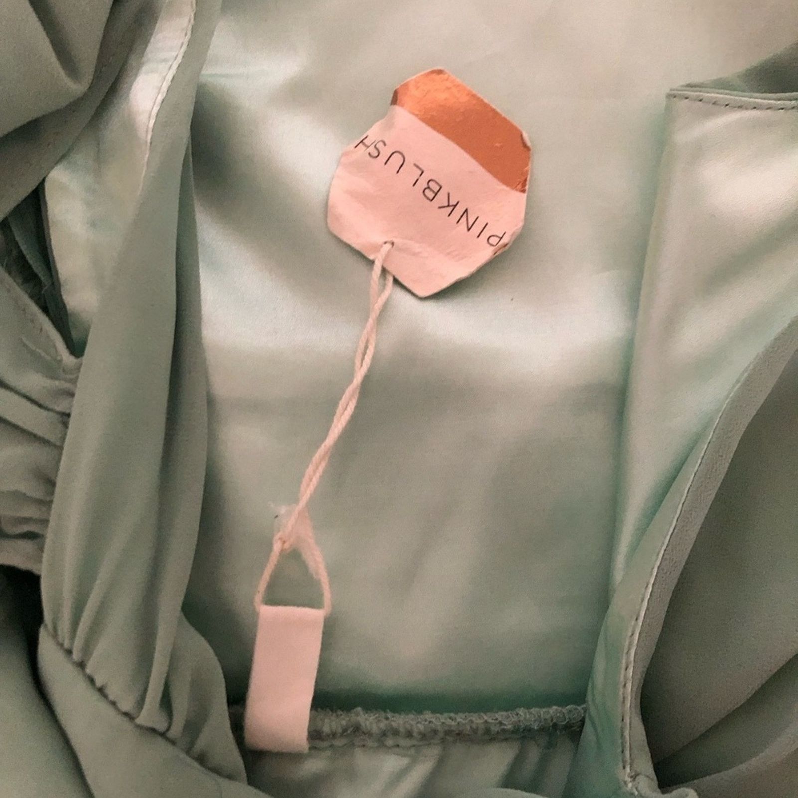 Other NWT Pinkblush Light Olive Chiffon Maternity Formal Dress Size S / US 4 / IT 40 - 9 Thumbnail