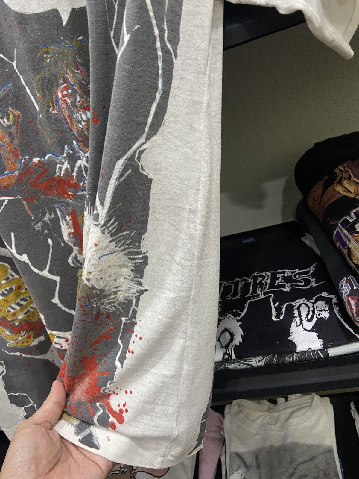 Band Tees × Vintage 🔥RARE Vintage 90s METALLICA Bootleg Thrash Metal Tour TShirt Size US M / EU 48-50 / 2 - 10 Thumbnail