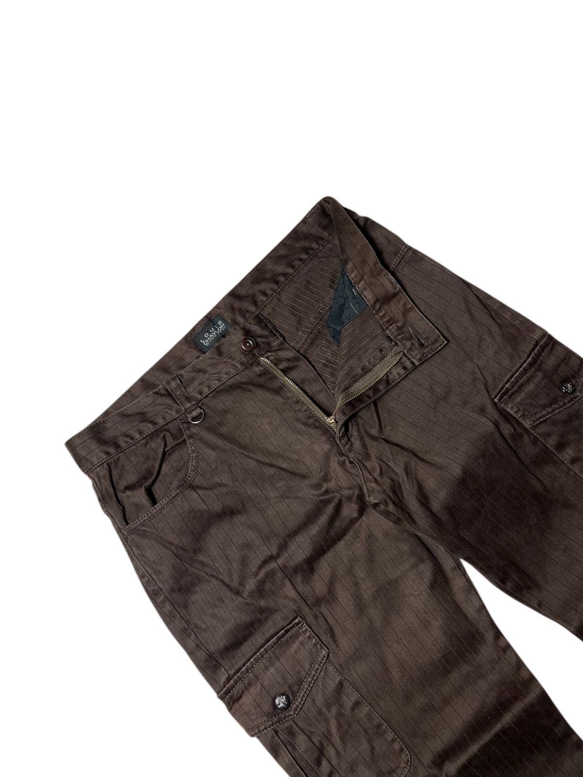 Japanese Brand Flare Louis Chavlon Japanese Stripe Hickory Cargo Pants Size US 32 / EU 48 - 6 Thumbnail