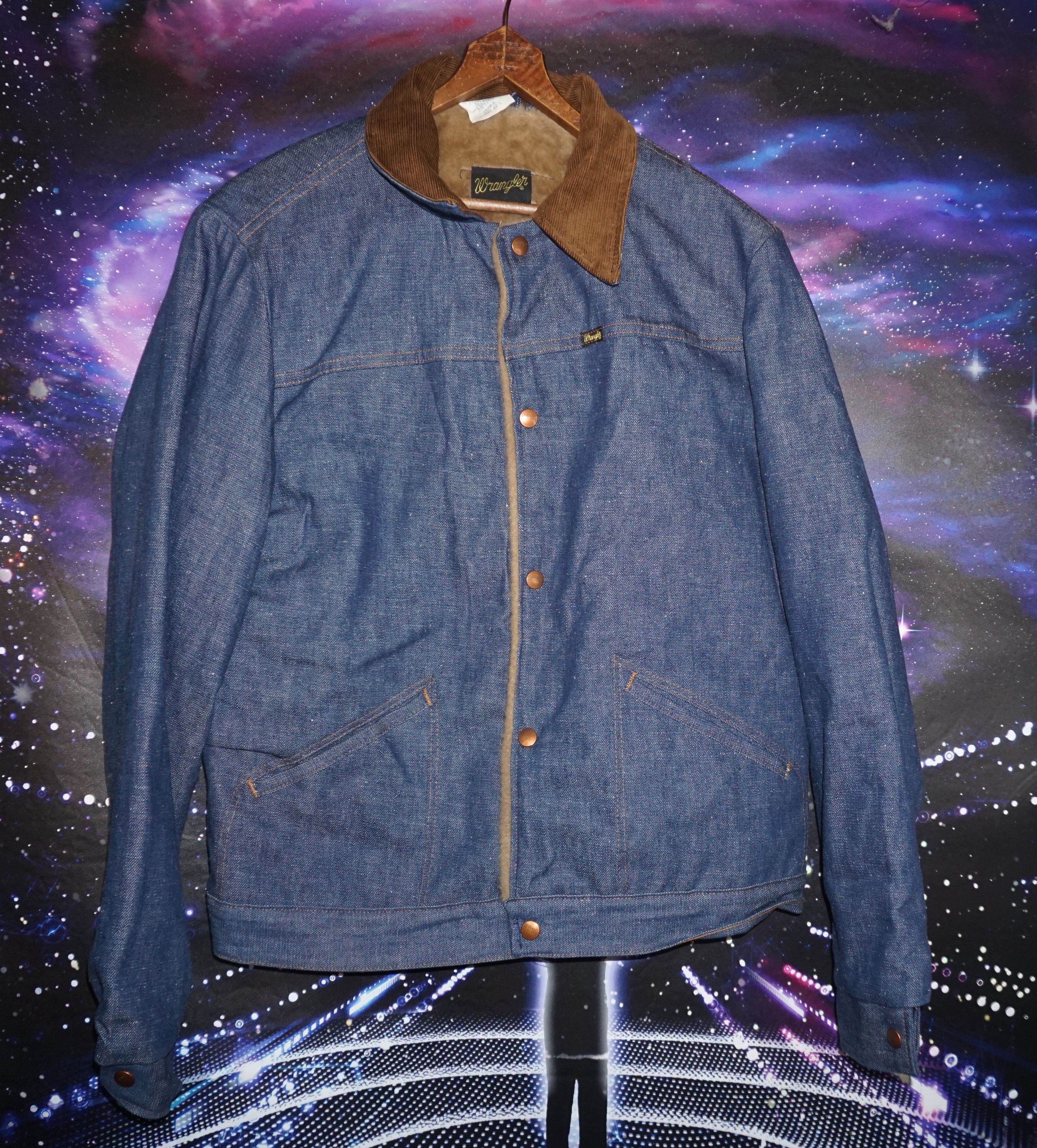 Vintage × Wrangler Vintage 70s Wrangler Lined Denim Jacket 257MJL Size US L / EU 52-54 / 3 - 1 Thumbnail