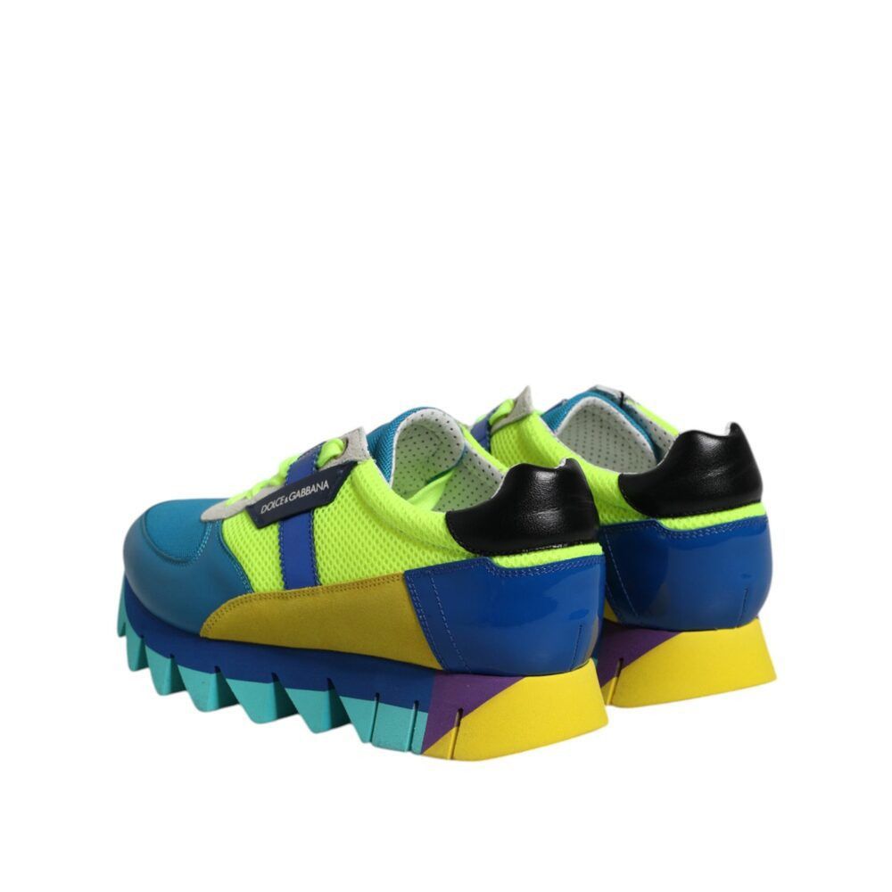 Dolce & Gabbana Dolce & Gabbana Multicolor Leather Low Top Men Sneakers Shoe Size US 6 / EU 39 - 5 Thumbnail