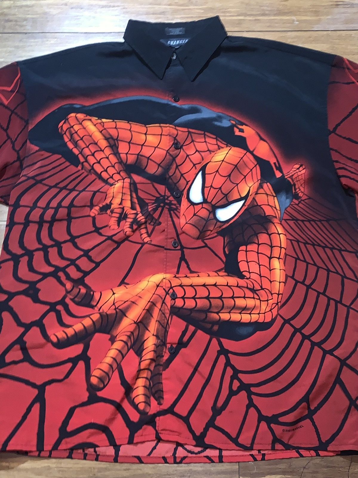 Marvel Comics 2001 Spider-Man Hawaiian shirt Size US XL / EU 56 / 4 - 1 Thumbnail