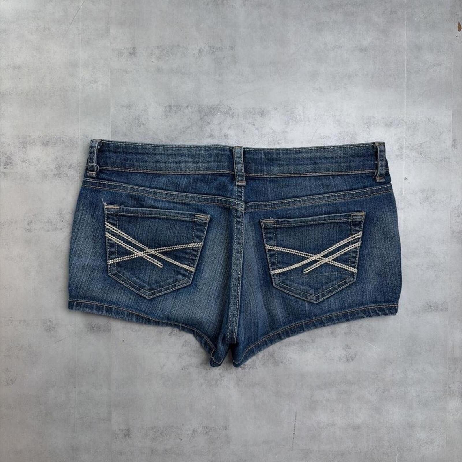 Aeropostale Y2K Blue Aeropostale Grunge Mini Denim Shorts Size 30" / US 8 / IT 44 - 1 Thumbnail