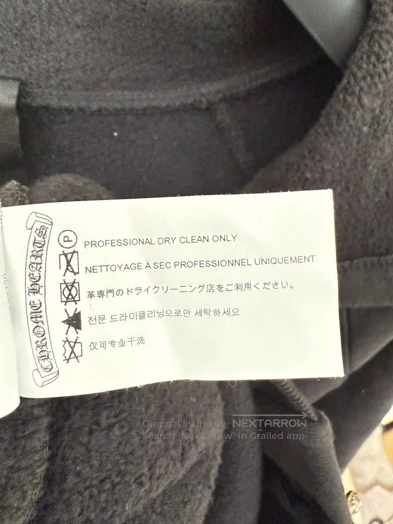 Chrome Hearts CHROME HEARTS Size XL Three-cross leather hoodie Size US XL / EU 56 / 4 - 3 Thumbnail