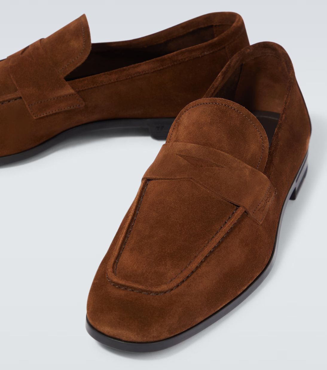 Tom Ford o1loc1c0824 Suede Loafers in Brown Size US 8 / EU 41 - 2 Thumbnail