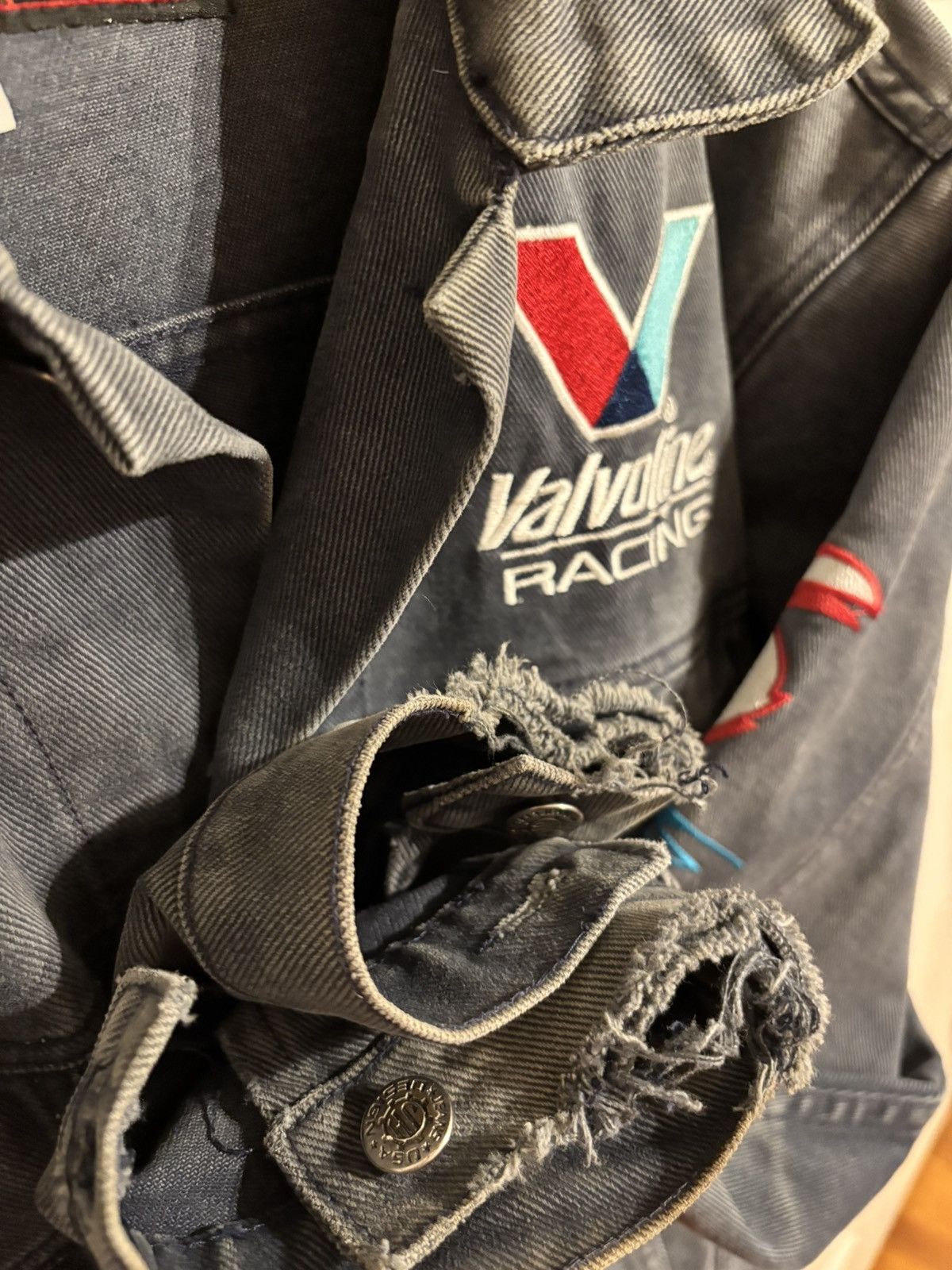 JH Design Denim Racing Jacket Size US XL / EU 56 / 4 - 5 Thumbnail