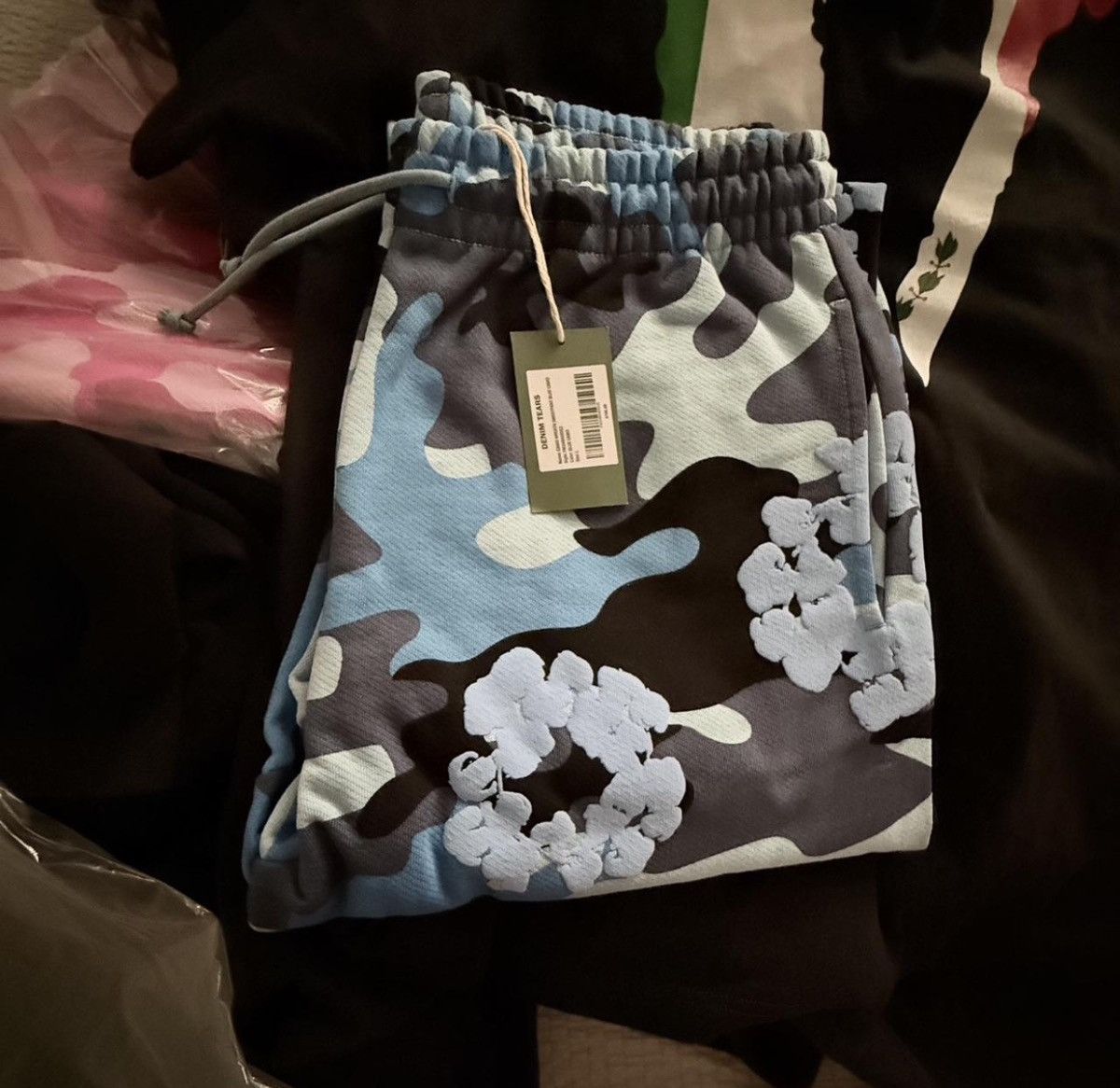 DENIM TEARS Denim Tears Blue Camo Sweatpants Size US 36 / EU 52 - 1 Thumbnail