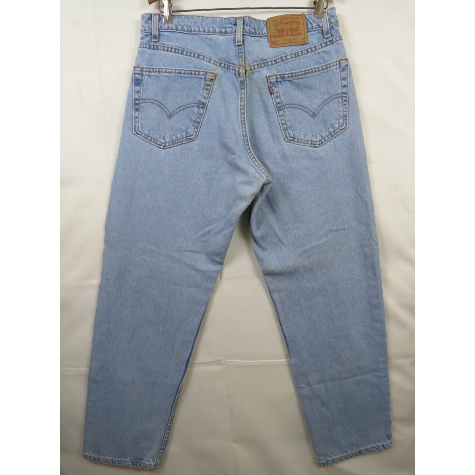 Levi's VINTAGE Levis 550 Relaxed Fit Jeans 34X30 USA Made 1997 stonewashed Size US 34 / EU 50 - 7 Thumbnail